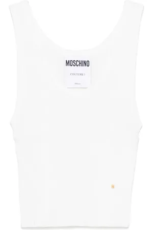 Moschino Logo-lettering tank top