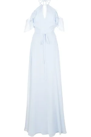 Marchesa Notte Cold shoulder bridesmaid gown