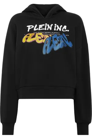 Philipp Plein Logo-print cropped hoodie