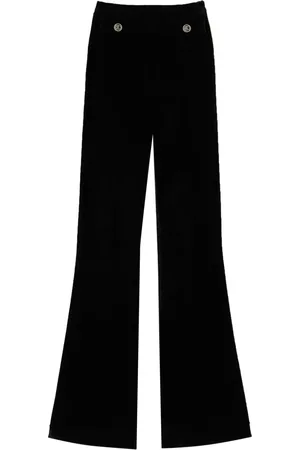 Twin-Set Oval T knit flared trousers