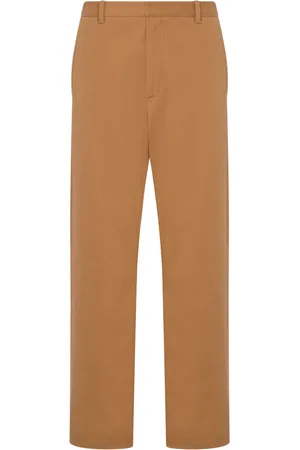 Moschino Slogan-print cotton-blend trousers