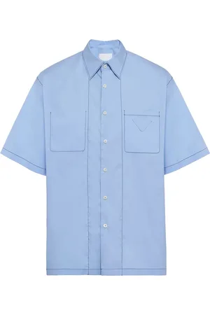 Prada Triangle-logo cotton shirt