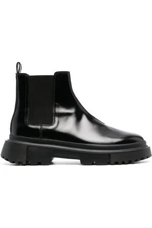 Hogan Chelsea round-toe leather boots