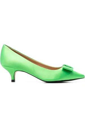 AGE OF INNOCENCE Jacqueline 50mm bow-embellished pumps
