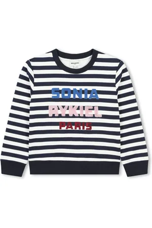 Sonia Rykiel Enfant Logo-lettering striped sweatshirt