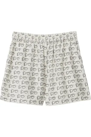 Burberry Toggle-print silk shorts