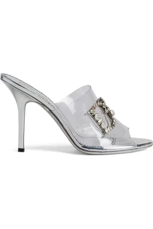 Dsquared2 Crystal-embellished logo mules