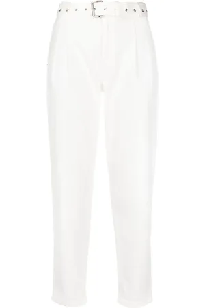 Michael Kors Pleat-detail belted jeans