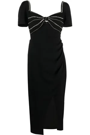 Self-Portrait Crystal-embellished midi dress