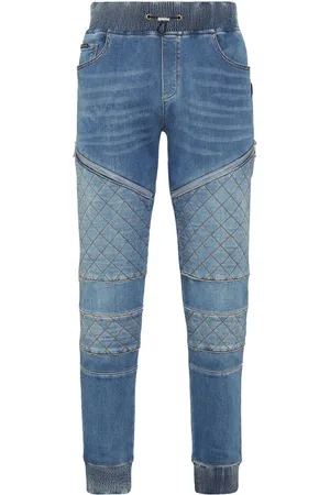 Philipp Plein Jogging logo-appliqu?? tapered jeans
