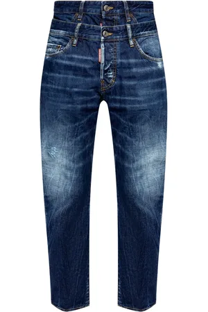 Dsquared2 Layered-effect cotton jeans