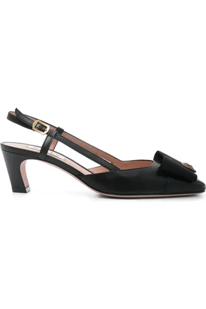Bally 55mm bow-detail pumps