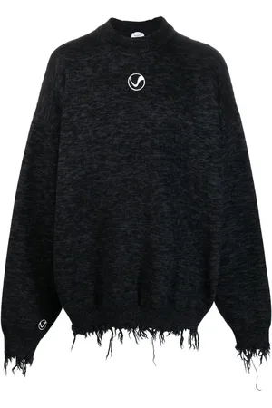 Vetements Embroidered-logo long-sleeve sweatshirt