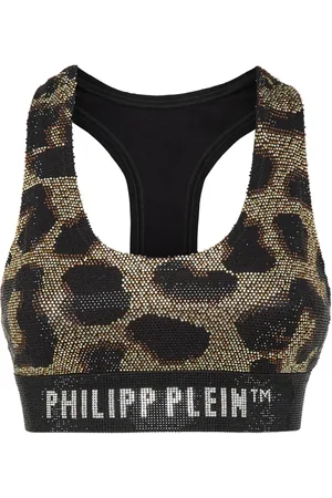 Philipp Plein Leopard-print cropped top