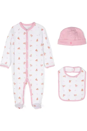 Ralph Lauren Teddy bear-print cotton babywear set