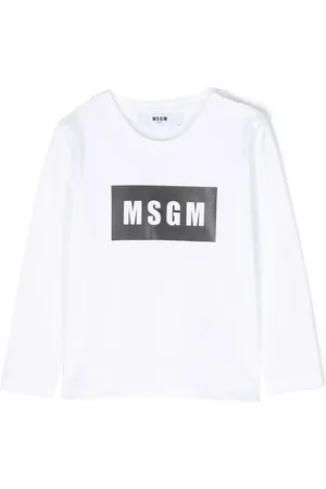 Msgm Logo-print cotton sweatshirt