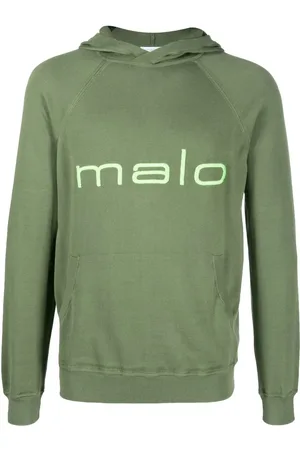 Malo Logo-print hooded sweatshirt