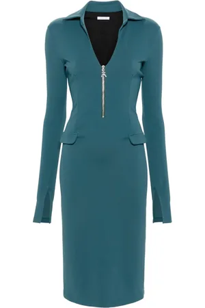 Patrizia Pepe Logo-charm midi dress