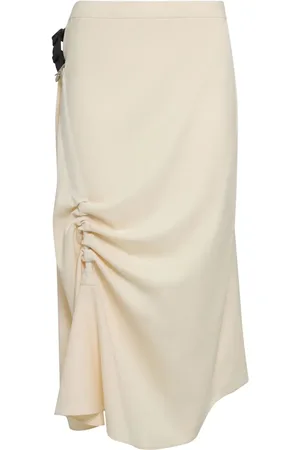 Uma Raquel Davidowicz Leather-belt midi skirt