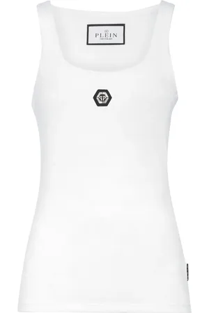 Philipp Plein Logo-appliqu?? tank top