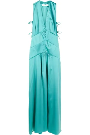Lethicia Bronstein Teres satin maxi dress