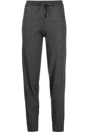 Cashmere In Love Fine-knit drawstring-waist trousers