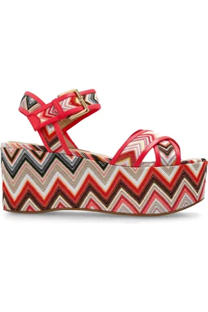 Missoni 80mm Zigzag platform sandals