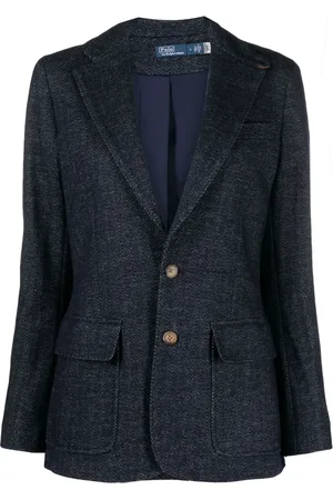 Ralph Lauren Wool cotton-blend herringbone blazer