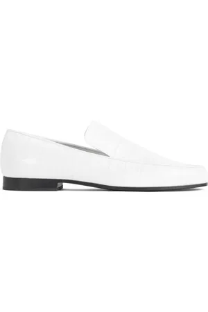 Totême Crocodile-effect leather loafers