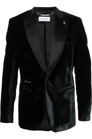 Philipp Plein Single-breasted velvet blazer