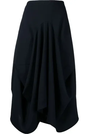 GOEN.J Draped midi skirt