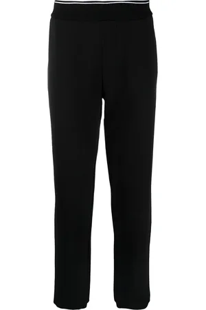 Armani Exchange Ribbed-edge track trousers