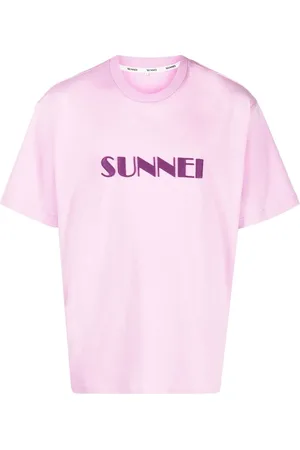 SUNNEI Embroidered-logo cotton T-shirt