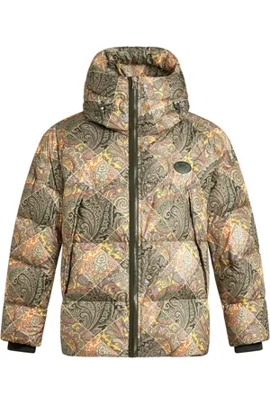Etro Paisley-print hooded puffer jacket