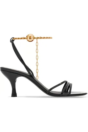 Salvatore Ferragamo 70mm cable-link chain leather sandals