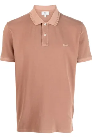 Woolrich Embrodiered-logo short-sleeved polo shirt