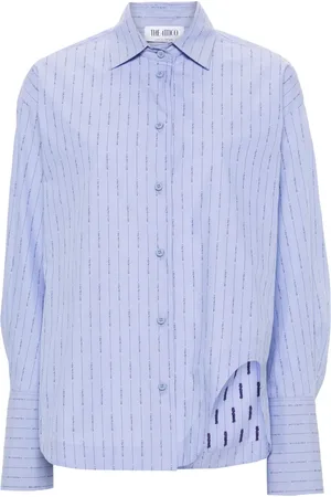 The Attico Eliza striped cotton shirt