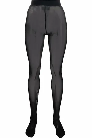 Philipp Plein Signature Stripe crystal-embellished tights