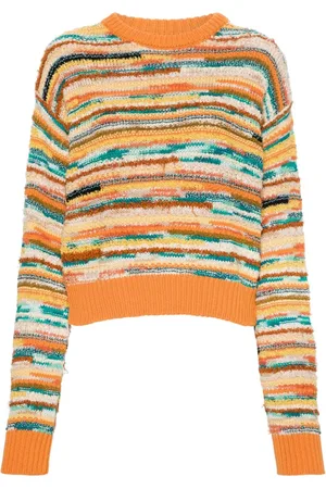 Alanui Madurai striped intarsia-knit jumper