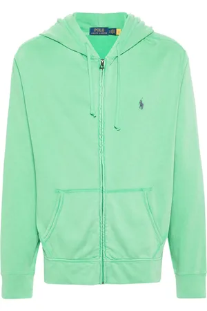Ralph Lauren Polo-Pony-motif zipped hoodie