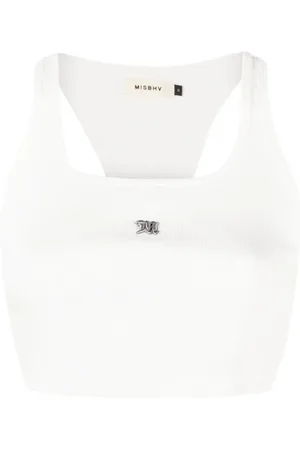 MISBHV The M logo-embroidered top