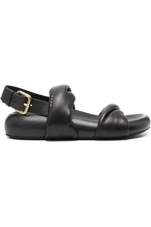 Marni Logo-print leather sandals