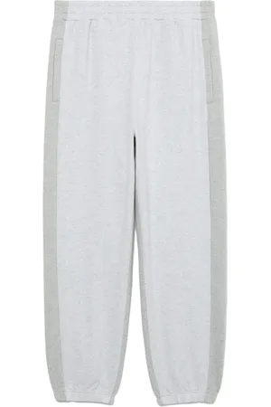 FIVE CM Two-tone cotton-blend track pants