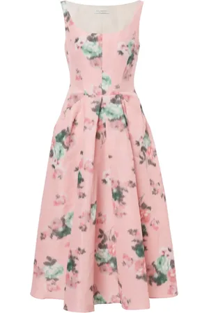 Serafini Floral midi dress