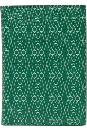 Wolf Logo print bi-fold cardholder