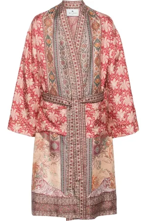 Etro Placed-print silk robe