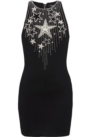 Balmain Falling Stars embroidered minidress