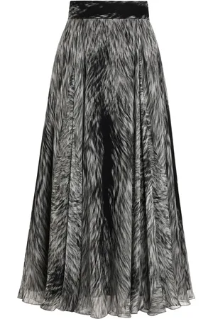 Dolce & Gabbana Graphic-print midi skirt