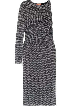 Missoni Chevron-knit midi dress