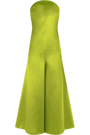 Serafini Strapless satin jumpsuit